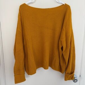 French Connection Chunky Mustard Sweater